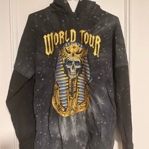 Reason Graphic Black Pullover Hoodie Sweater